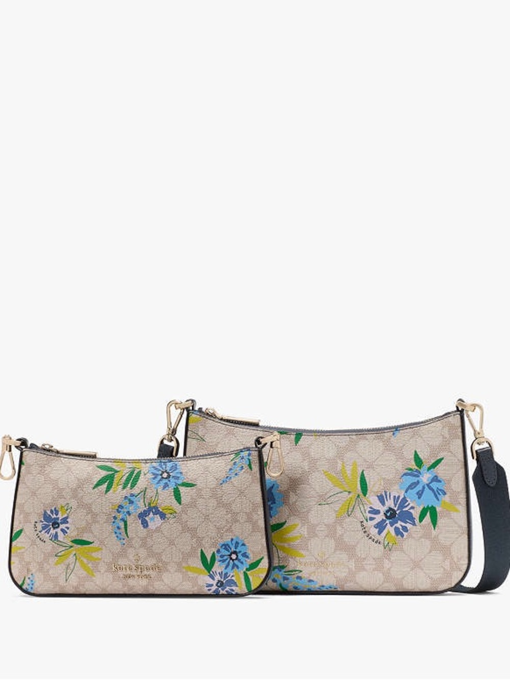 Kate Spade Duet Spade Flower Floral Crossbody - Picture 3 of 7
